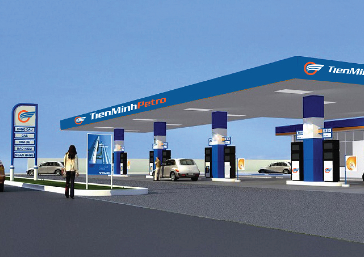 TIẾN MINH PETRO - Thiết kế logo thương hiệu ngành dầu khí - xăng dầu Tiến Minh Petro